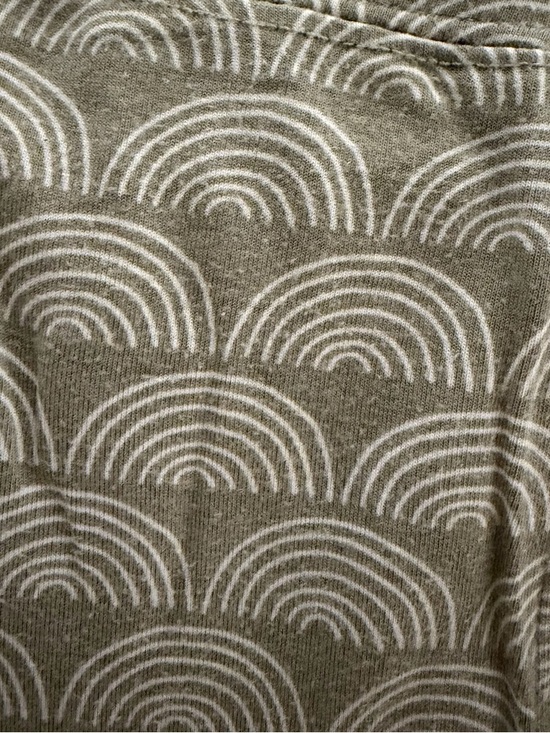 Kids Olive Green Patterned Pajama Set - Picture 2 of 3